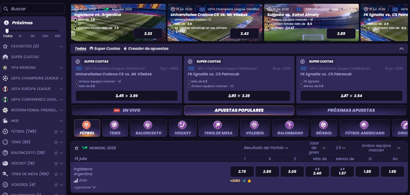 FunBet Casino Apuestas Deportivas y Cuotas FunBet Casino plataforma de apuestas deportivas con supercuotas, partidos y mercados