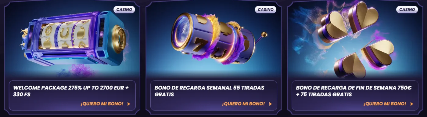 FunBet Casino Bonos y Recargas de Casino FunBet Casino promociones con bono de bienvenida, recarga semanal y tiradas gratis